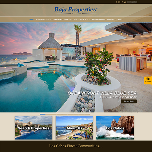 Historical bajaproperties.com website preview